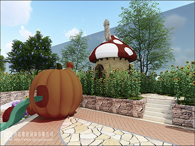 案例賞析丨翠林云莊游樂園大棚景觀設計項目